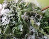 お財布お助け♪春菊とシラスのチヂミ作り方3写真