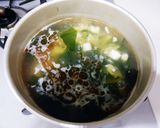 ワカメと豆腐の中華風スープ作り方4写真