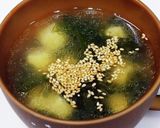 ワカメと豆腐の中華風スープ作り方5写真