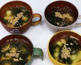 ワカメと豆腐の中華風スープ作り方6写真