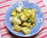 長芋とアボカドの昆布茶和え作り方2写真