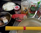 サバ缶と玉ねぎの絶品パスタ作り方1写真