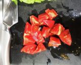 トマトと鶏肉の旨辛うどん作り方2写真