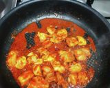 トマトと鶏肉の旨辛うどん作り方5写真