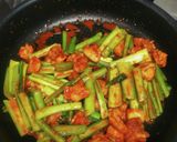 トマトと鶏肉の旨辛うどん作り方6写真