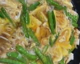 採れたて野菜の卵とじ　絹さやとタケノコ作り方3写真