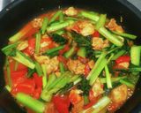 トマトと鶏肉の旨辛うどん作り方8写真