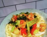トマトと鶏肉の旨辛うどん作り方11写真