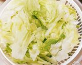 ほうれん草とレタスのさっぱりパスタ作り方1写真