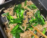 豚ミンチでニラもや炒め作り方7写真