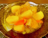 新タマネギと豚角煮の無水肉じゃが作り方12写真
