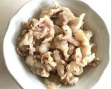 カリカリ豚と水菜の塩うどん☆作り方3写真
