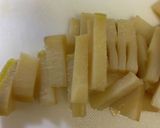 筍のツナおかか炒め作り方1写真