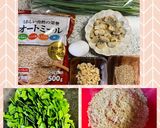 オートミールdeニラ&アサリのチヂミ♪作り方1写真