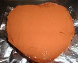 100均のハート型でチョコレートケーキ★作り方15写真