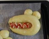 わにの形のウィンナーパン作り方6写真