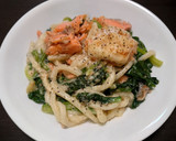簡単☆鮭とほうれん草のクリームうどん♩作り方9写真