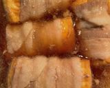 お財布おたすけ　豚バラ肉巻き厚揚げ煮作り方5写真