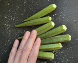 オクラと刻み昆布の酢の物☆作り方2写真