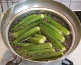 オクラと刻み昆布の酢の物☆作り方3写真