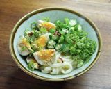玉子のナムルとオクラの混ぜうどん作り方8写真