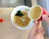 中華スープで食べるオートミールご飯作り方4写真