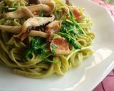 シャキシャキ!水菜のクリームパスタ作り方10写真