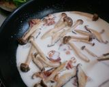 シャキシャキ!水菜のクリームパスタ作り方7写真