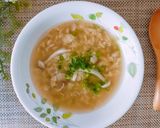 中華スープで食べるオートミールご飯作り方9写真