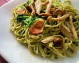 シャキシャキ!水菜のクリームパスタ作り方11写真