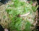 シャキシャキ!水菜のクリームパスタ作り方9写真
