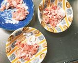 全てレンジもやし入り味噌マヨ甘酢味酢豚作り方3写真