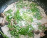 シャキシャキ!水菜のクリームパスタ作り方8写真