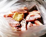 青のり風味の手羽中カリッとフライパン焼き作り方1写真