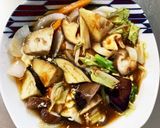 お一人様☆甘酢焼きそば味温野菜サラダ作り方9写真