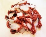 タコとセロリ、玉葱の即席マリネ作り方2写真