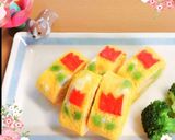 ＊枝豆とカニカマの彩り玉子焼き＊作り方4写真