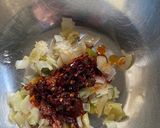 冷やして美味しい　辣葱醬鶏作り方3写真
