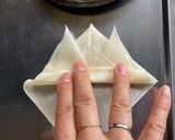 『北海道珈琲餡子のカブト揚げ春巻き】作り方4写真