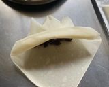 『北海道珈琲餡子のカブト揚げ春巻き】作り方5写真