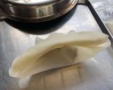 『北海道珈琲餡子のカブト揚げ春巻き】作り方6写真