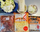 焼肉のタレでチーズタッカルビ風野菜炒め！作り方1写真