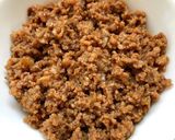 味噌仕立て＊卵と鶏ひき肉の三色そぼろ丼作り方4写真