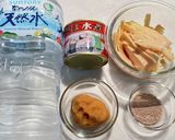 簡単！サバ缶とたけのこ汁(キャンプ飯)作り方1写真