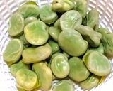 旬のそら豆で人参しりしり色鮮やかに作り方1写真