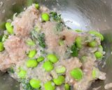 【栄養満点☆包丁不要】大葉と枝豆のつくね作り方3写真