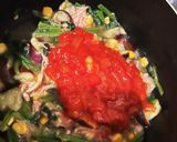 病みつきほうれん草と茄子ツナトマトパスタ作り方3写真