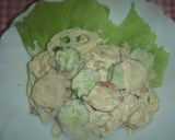 蛸と蓮根の胡麻マヨ和え作り方6写真