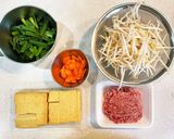 厚揚げのひき肉野菜あんかけ作り方1写真