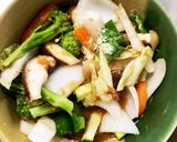 レンジ肉無白菜ズッキーニこってり回鍋肉風作り方14写真